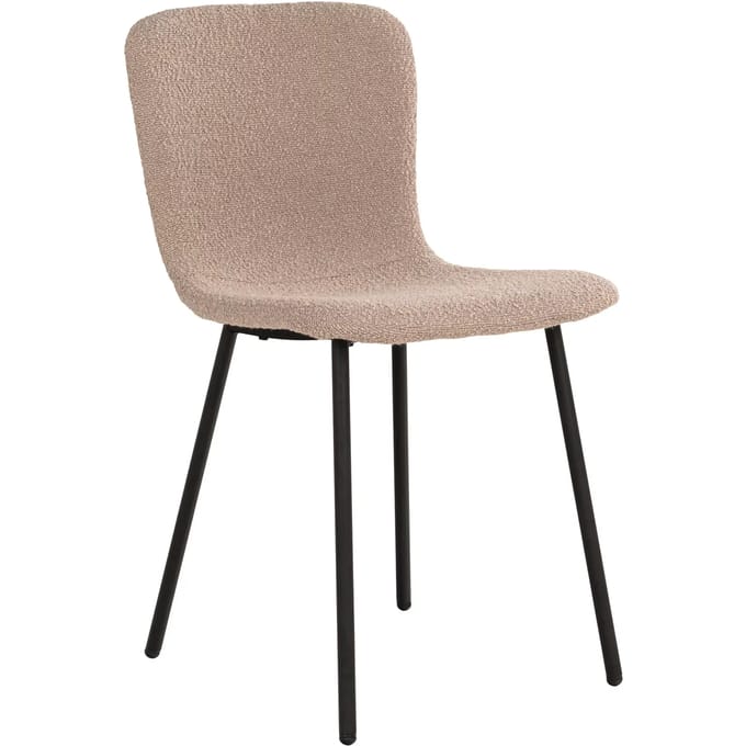 Set van 2 eetkamerstoelen Halden bouclé | House Nordic
