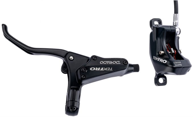 Tektro Dorado 4p Hd-m737 Hydraulic 4 Piston Voorrem Goud