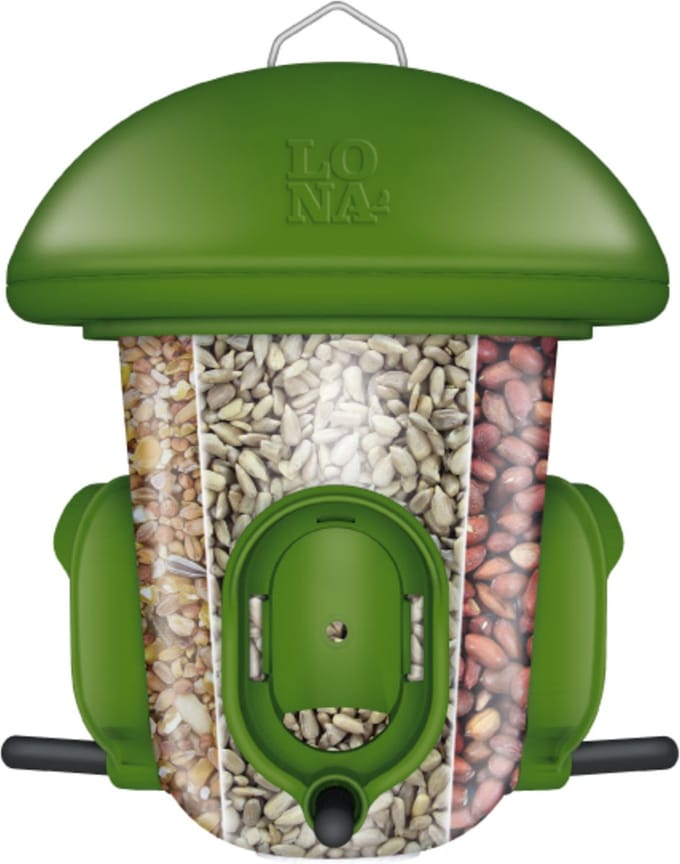 Lona Voersilo S6 - Voersilo - 21 cm 800 ml Groen Transparant