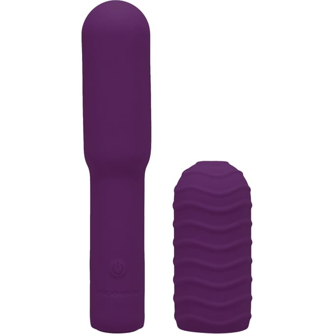 Doc Johnson - Elite - Mini Vibrator with Interchangeable Attachment - 4 / 10 cm