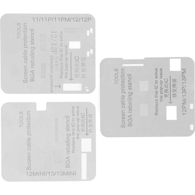 Filet de Protection de Câble de Réparation d'Écran Acier Inoxydable Gabarit de Protection IC de Câble d'Écran LCD pour gray