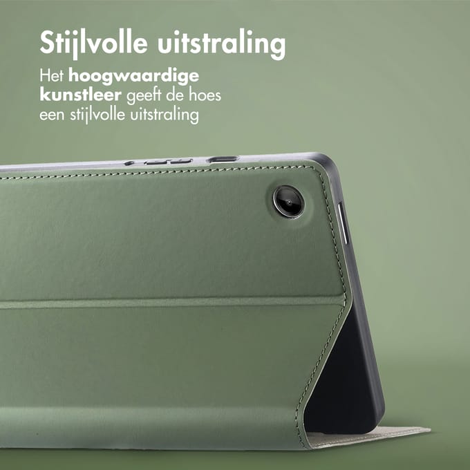 Accezz Tablet Hoes - Geschikt voor Samsung Galaxy Tab A9 8.7 inch - Classic Tablet Case - Groen