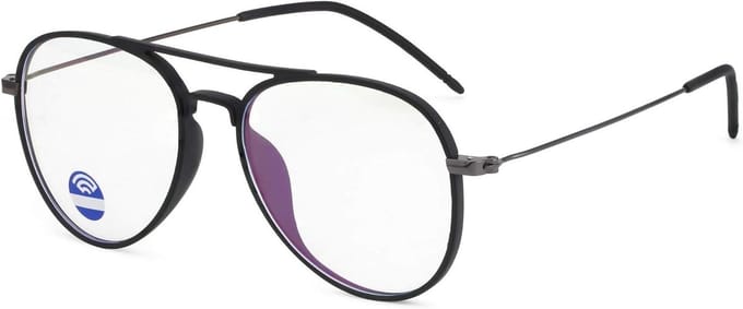 Blauwlicht Bril - Computer Bril - Oogbescherming Scherm - Ultralicht TR90 Montuur - Medium - Zwart Frame