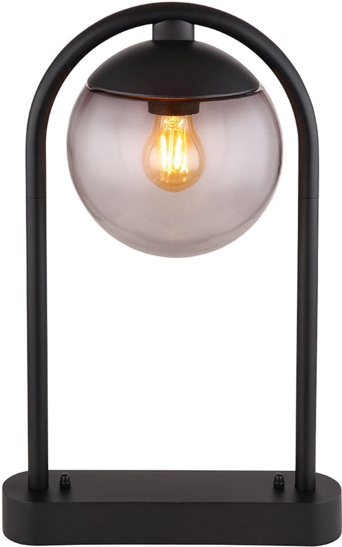 Globo vloerlamp Michael - zwart - metaal - 32 cm - E27 fitting - 31812