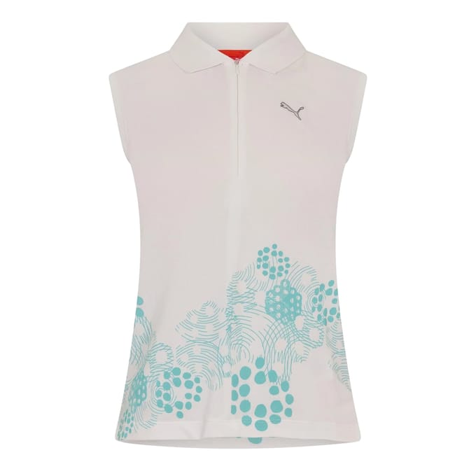 Puma Dames/Dames Half Zip Poloshirt met grafische print (Wit)