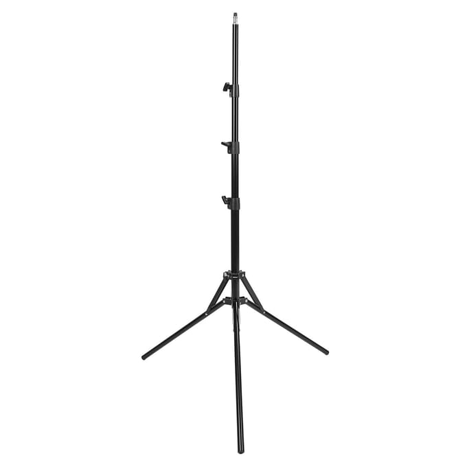 1.9m Verdikte Omgekeerd Vouw Aluminium Heavy Duty Lampstatief Fotografie Statief Drievoet black