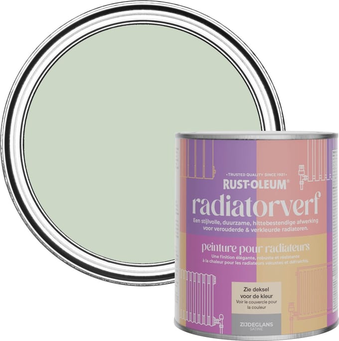 Rust-Oleum Groen Radiatorverf Zijdeglans - Lauriergroen 750ml