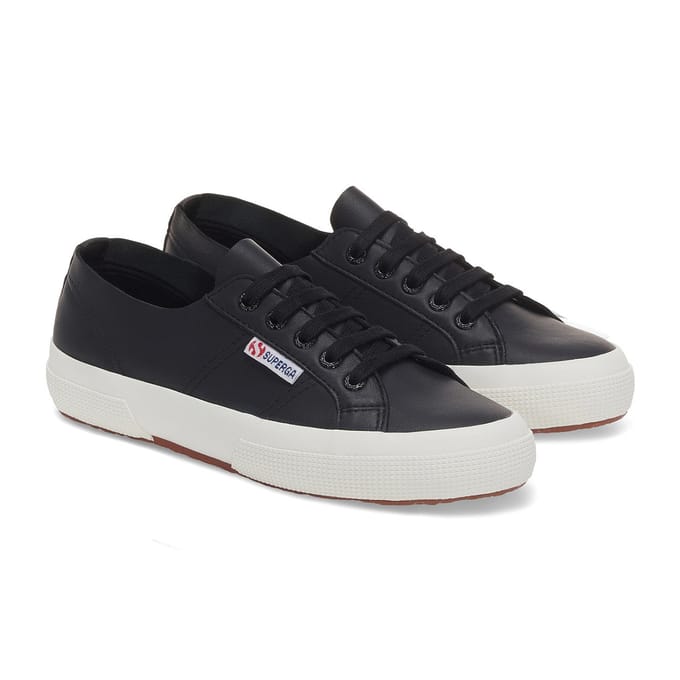 Superga Dames/Dames 2750 Nappaleer Trainers (Zwart/Avorio)