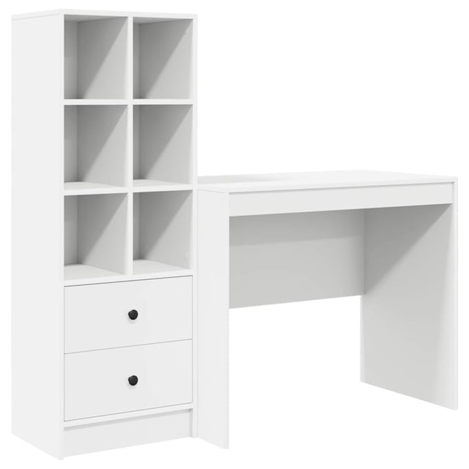vidaXL - Bureau - Wit - 135,5 - x - 50 - x - 127 - cm - 2 - st