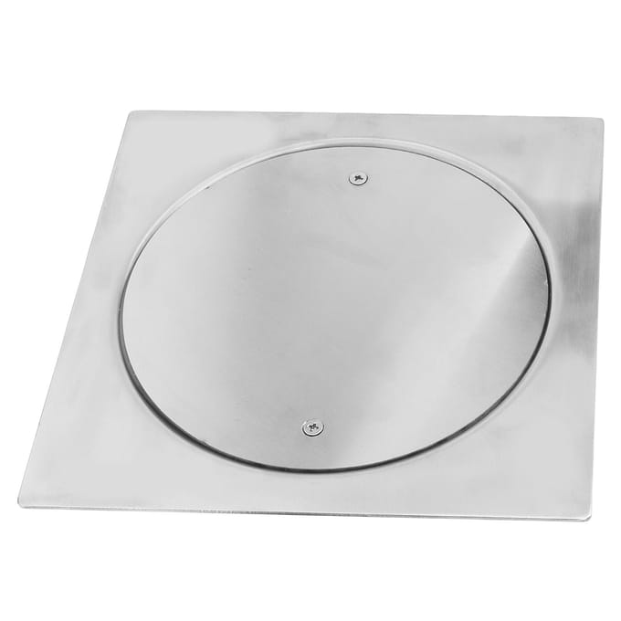 Vloerafvoer 20 X 20cm Roestvrij Staal Corrosiebestendig Schroefbevestiging Eenvoudige Installatie Goed gray