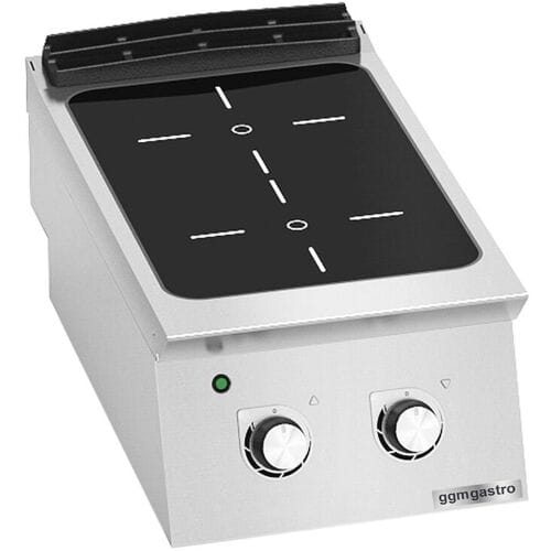 GGM Gastro Infrarotherd - 6,4 kW - 2 Kochfelder Zilver