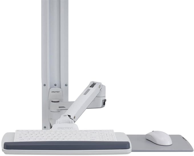 Ergotron LX Wall Mount System flat panel bureau steun 81,3 cm (32") Muur Wit