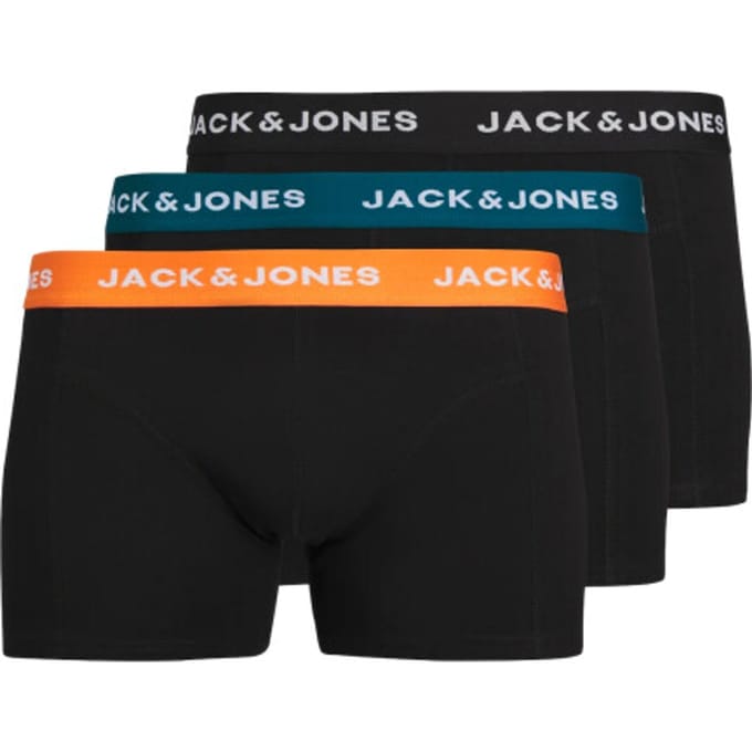 JACK & JONES JACJONAS SOLID TRUNKS 3 PACK JNR Jongens Onderbroek - Maat 140