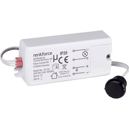 Renkforce 1289332 Nabijheidsschakelaar Contactloos IP20 Zwart