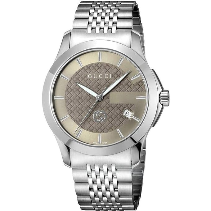 Gucci YA1264107 G-Timeless Bruine Wijzerplaat Herenhorloge