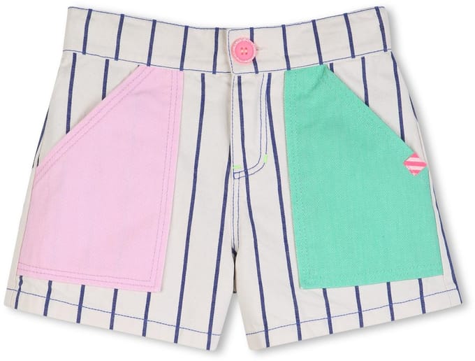 Gestreepte katoenen Meisjes short 116