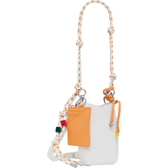Desigual schoudertas Half Logo Helene Bag Beige Crude crème