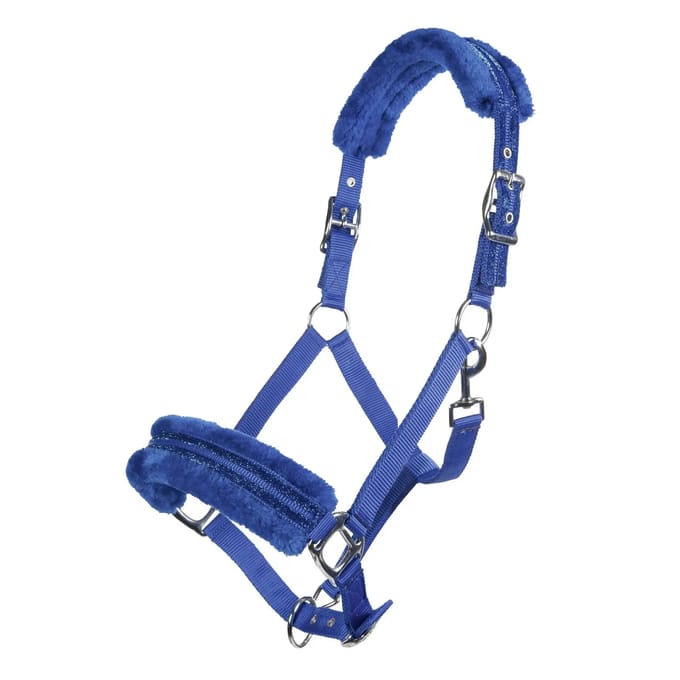 Padded Fleece Halster voor Paard HKM Glitter