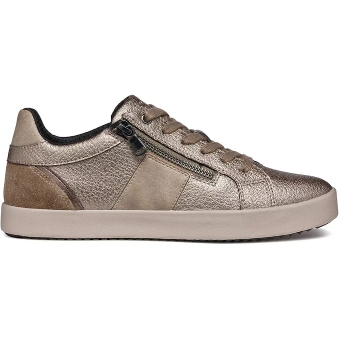 Geox D Blomiee E Dames Taupe Sneakers