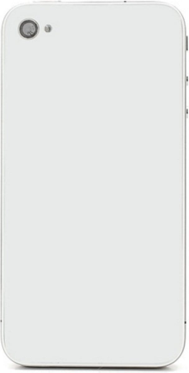 Geschikt voor iPhone 4s achterkant - wit