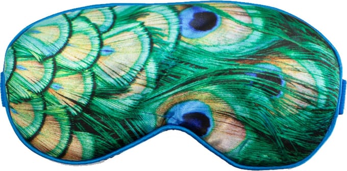 Slaapmasker, Pauwenveren