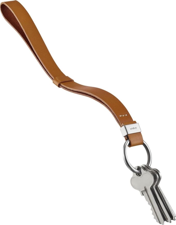 Orbitkey Sleutelhangers Strap Leer - cognac