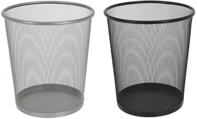 Metalen Prullenbak 30 cm - Duurzaam en Stijlvol Afvalbeheer