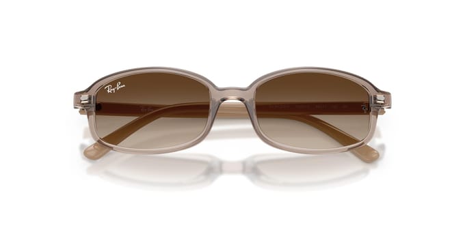 Transparant Beige Kleurverloop 0RJ9132SF Ray-Ban zonnebril, Bruin, 49mm, brown
