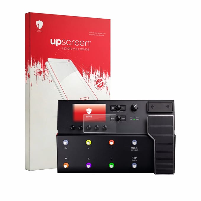 upscreen - Screenprotector voor Line 6 POD Go Wireless - Folie Beschermfolie Beschermglas transparant
