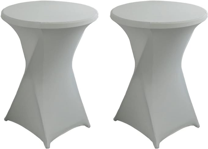 2x Stretchy Tafelbeschermer voor Ronde Bartafel Ø60-80 cm - Elastisch, Sneldrogend en Onderhoudsarm