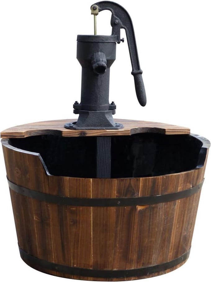 Ubbink - AcquaArte - Newcastle - waterornament - hout
