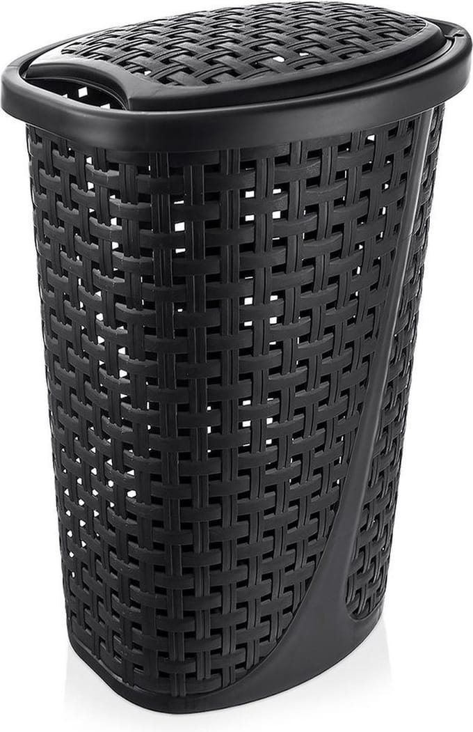 Wasmand Plastic Zwart 45 l - Opbergmand - Mand - Wassorteerder