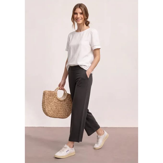 7/8 broek met wijde pijpen in Loose Fit