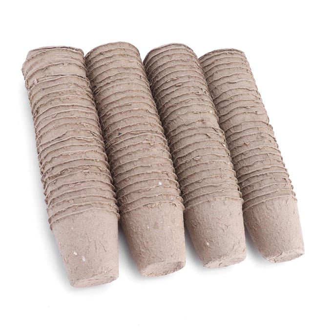 100 Stuks 6cm Papier Turfpot Afbreekbaar Rond Zaailing Kweken Pot Tuin Accessoire gray