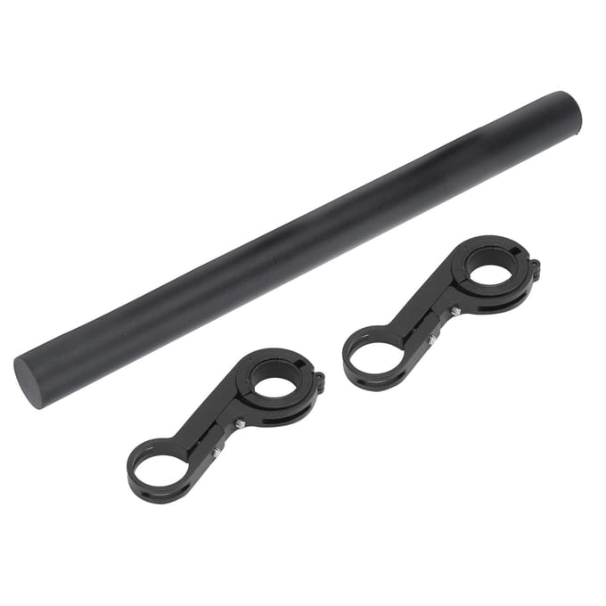 30CM Aluminiumlegering Fiets Stuurverlenger Beugel Mount Fiets Koplamp Mount Stang black