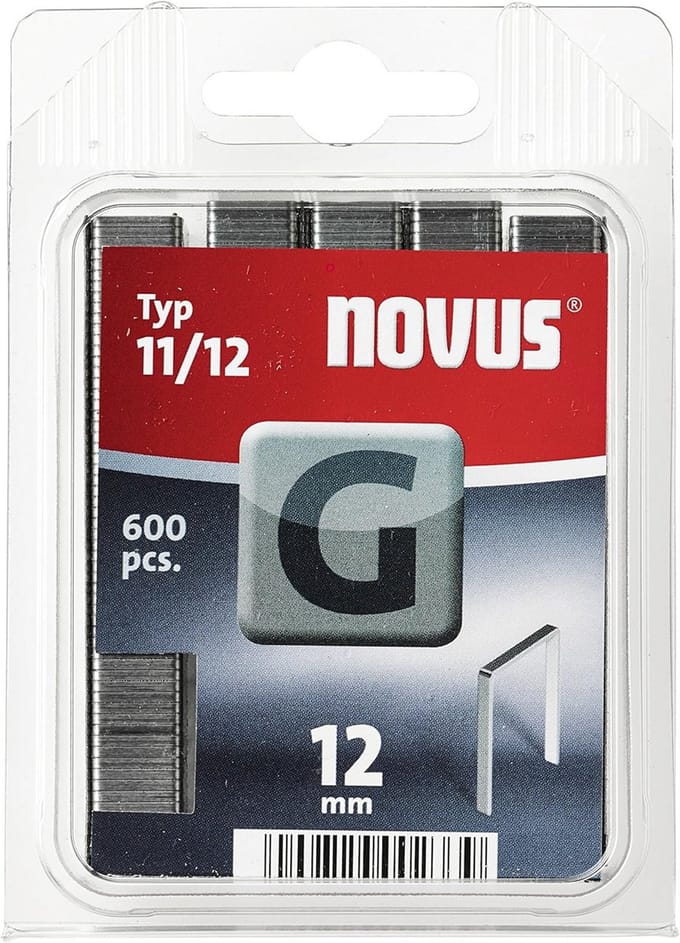 Platte Draadklemmen Type G 12mm voor Hamernietmachine - 600 Stuks Verzinkt Staal