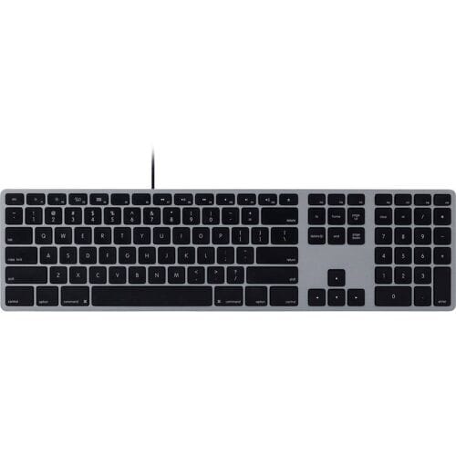 Matias FK318B Wired Aluminium Keyboard for Mac Toetsenbord USB QWERTY, US-Engels, Mac Space grijs