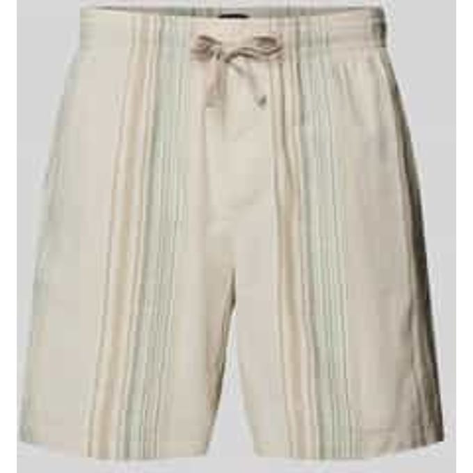 Loose fit korte strandbroek van puur katoen