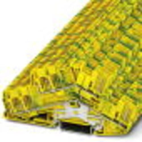 Phoenix Contact 3210606 Klem 2-etages 5.2 mm Push-Lock-veeraansluiting Groen, Geel 50 stuk(s) Piece