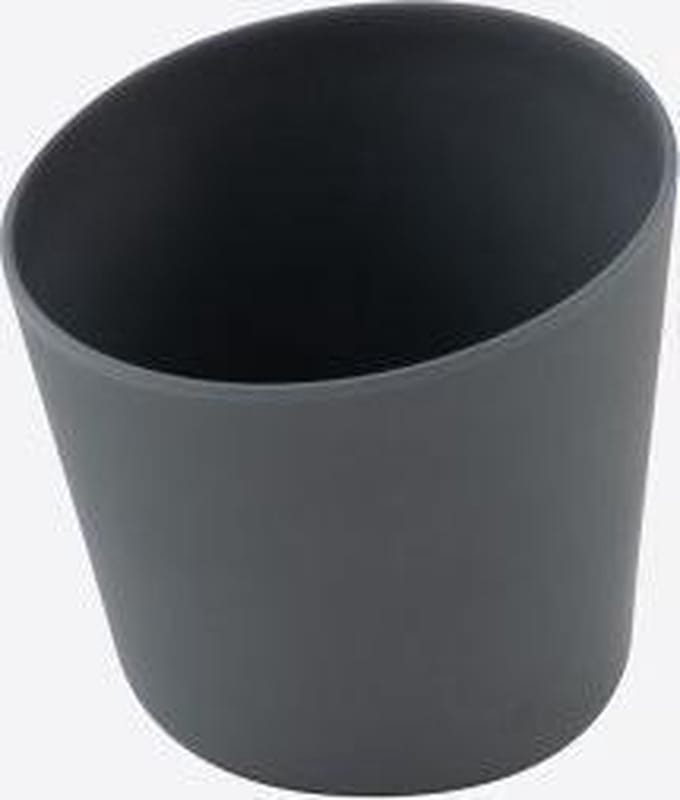 Point-Virgule kruidenpot uit bamboevezel donkergrijs by MF Ø 10.7cm H 14.2cm