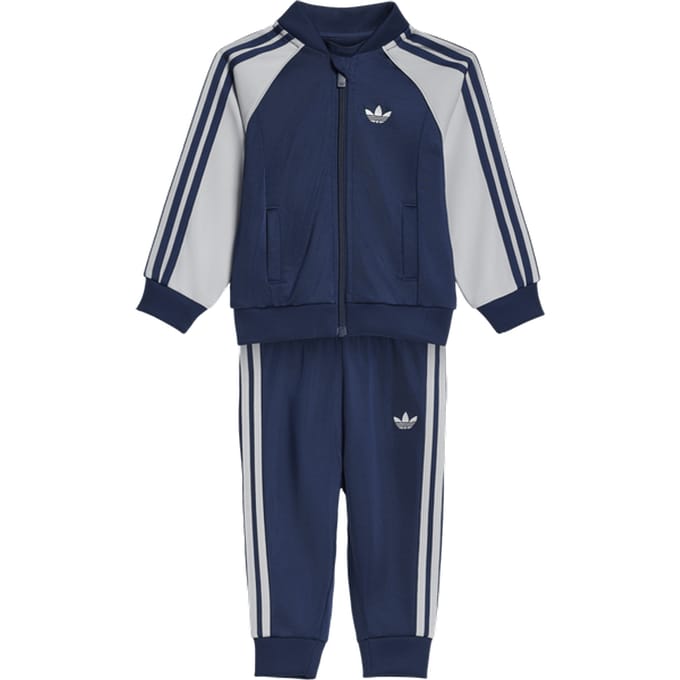 Adidas Sst Tracksuit Trainingspakken Baby - Blauw - Maat 63 - 68 CM - Poly Mesh