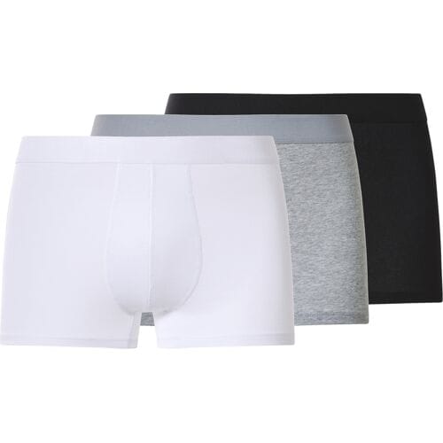 ESMARA MEN Set van 3 heren boxers (Zwart/grijs/wit, S)