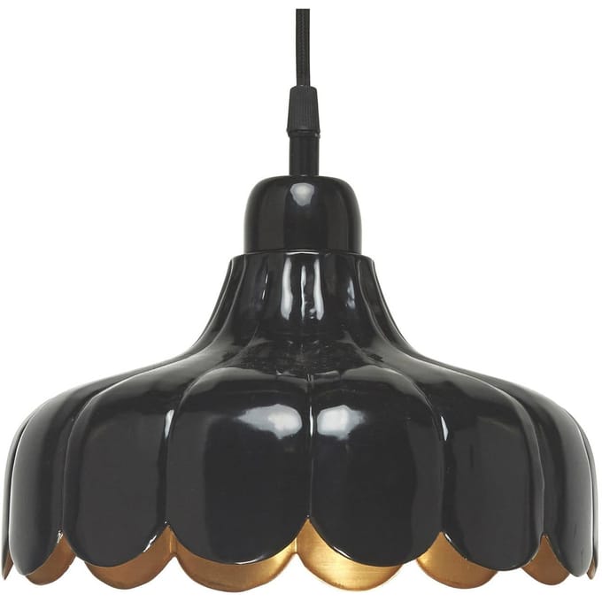 PR Home hanglamp Wells Small zwart/goud Ø 24 cm stekker