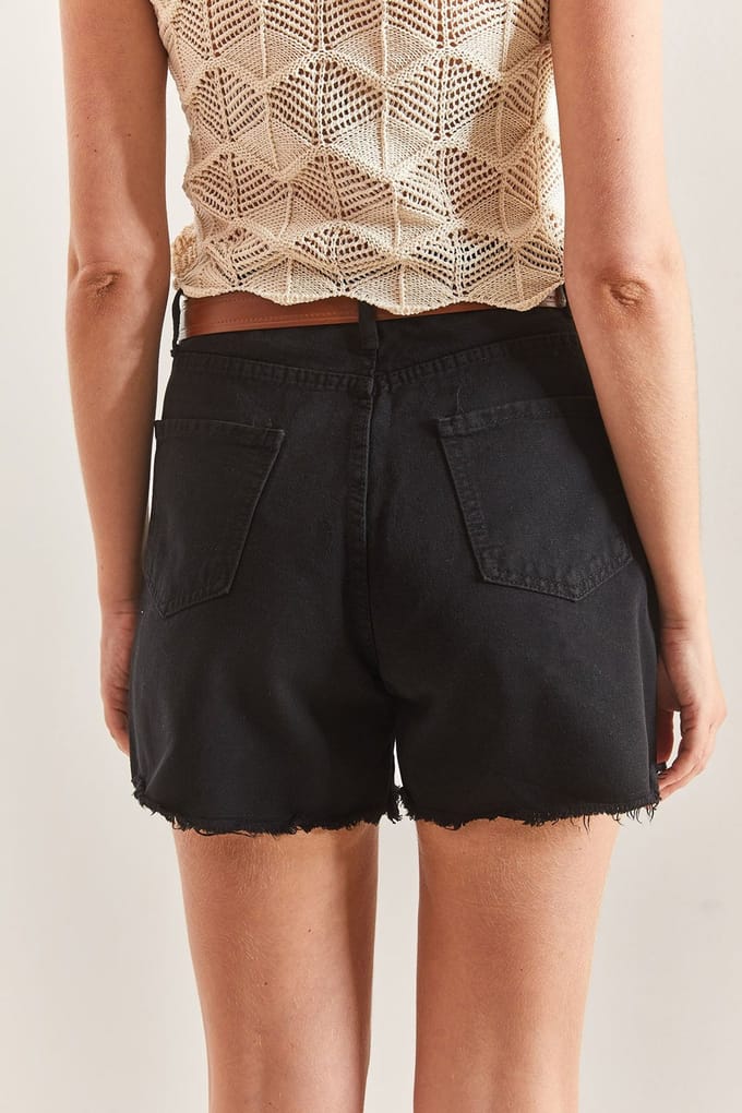 Gepofte Jeans Shorts