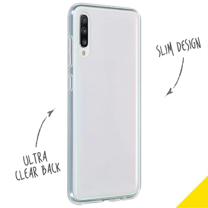 Accezz Hoesje - Geschikt voor Samsung Galaxy A70 - Clear Backcover - Transparant