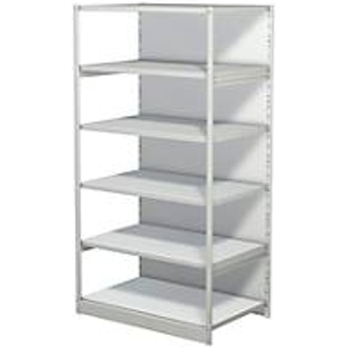 Complete stelling PROGRESS 500 T, basissectie, met achterwand, H 1900 x B 960 x D 640 mm