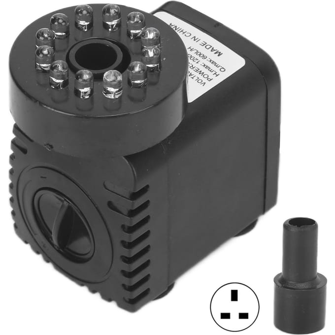 Dompelbare Fonteinpomp Met LED-licht Waterpomp Licht voor Waterpartij Aquarium Vistentanks