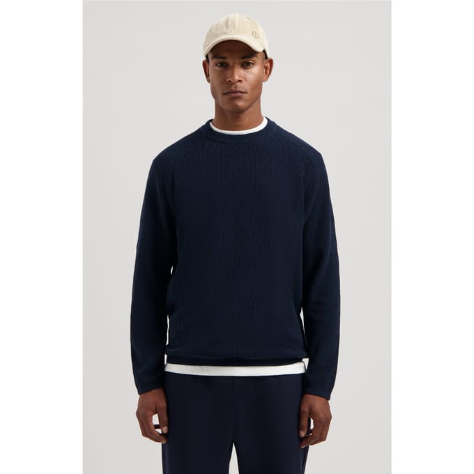 Dstrezzed Ds-chenille Crewneck Dk. Navy Größe: S | Pullover Outlet | Herren | Blau