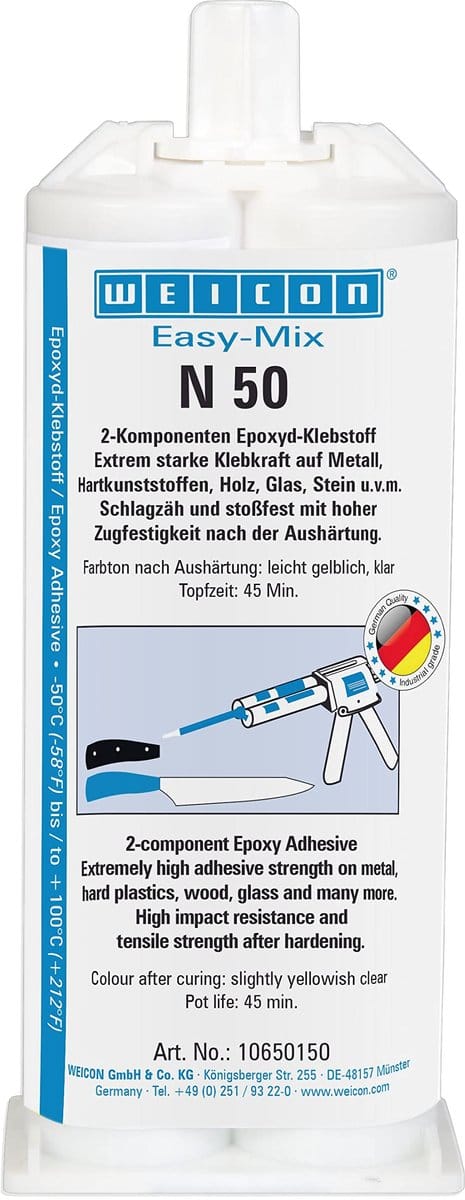 WEICON Easy-Mix N50 – Epoxylijm 50 ml – Voor metaal en kunststof