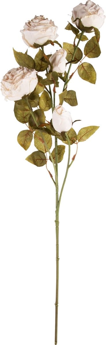 Dekoratief | Deco tak m/pioenen, wit, PVC, 68cm | A240589